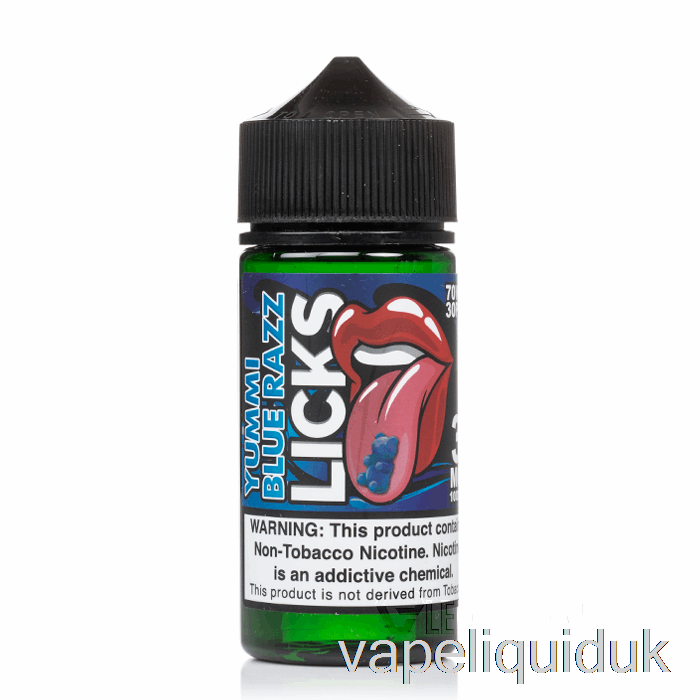 Yummi Blue Raspberry - LICKS Roll Upz - 100mL 3mg Vape Liquid